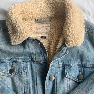 Sherpa denim jacket